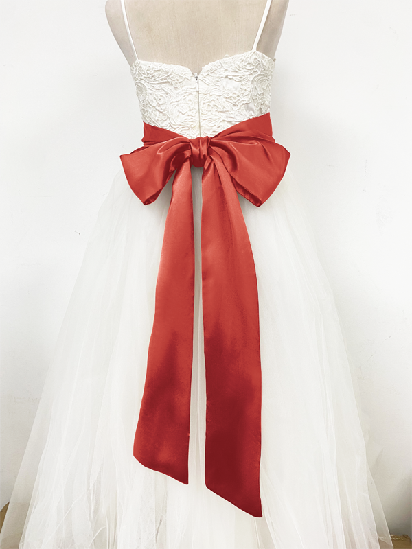 Girls Satin Tie Back Belt