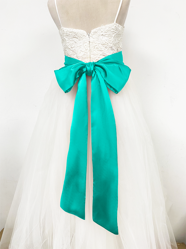 Girls Satin Tie Back Belt