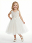 Sweet Ivory Lace Flower Girl Dress with Tulle Skirt for Weddings and Special Occasions