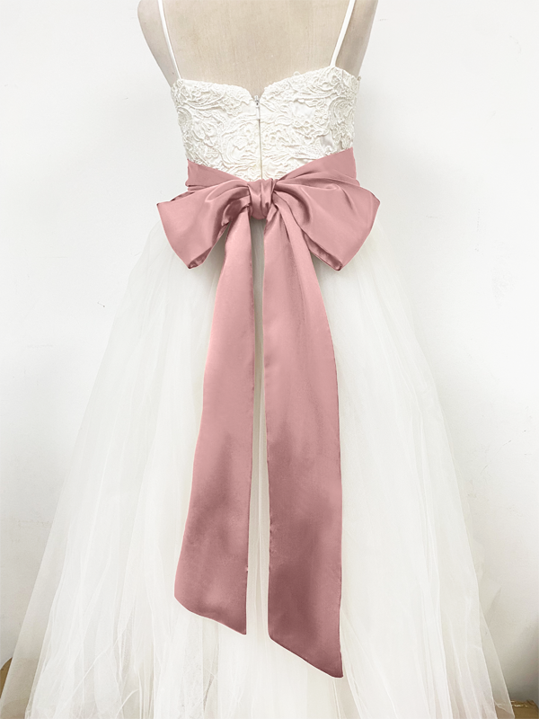 Girls Satin Tie Back Belt