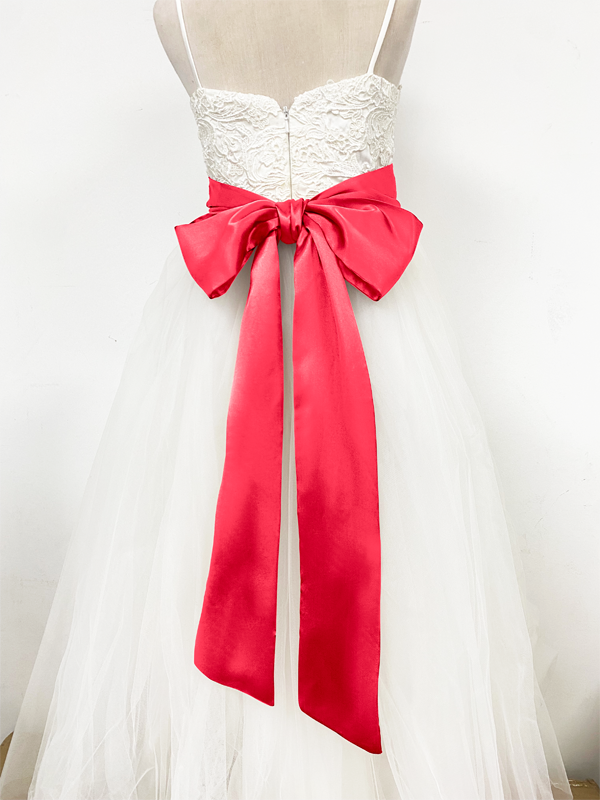 Girls Satin Tie Back Belt