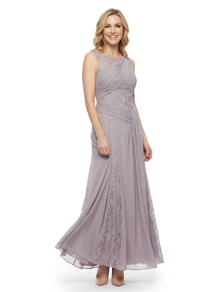 Beautiful Sleeveless Lace Chiffon Maxi Gown Chic Mother of The Bride Dresses