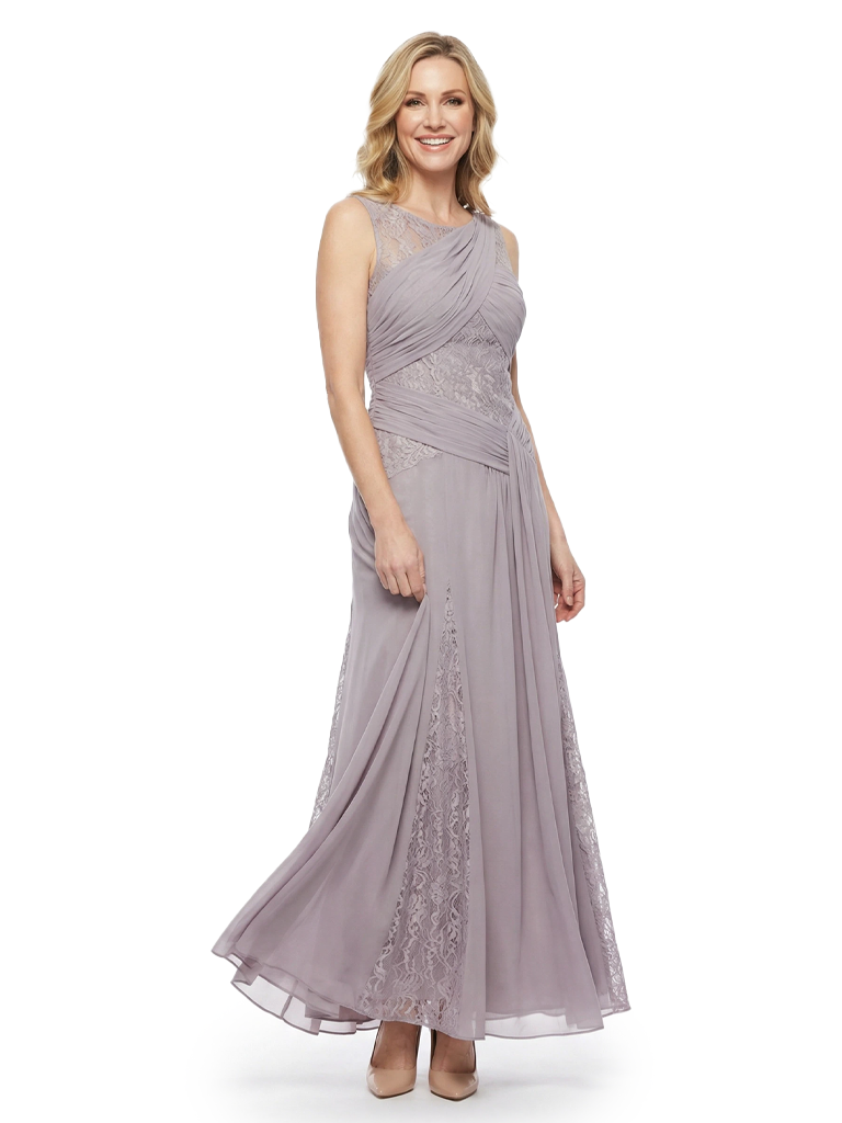 Beautiful Sleeveless Lace Chiffon Maxi Gown Chic Mother of The Bride Dresses