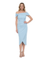 Chicsew Pretty Asymmetrical Crepe Midi Sheath Gown Formal Mother Of The Groom Dresses