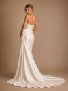 ChicSew Elegant Sweetheart Mermaid Satin Floor-Length Wedding Dress With 3D Flowers