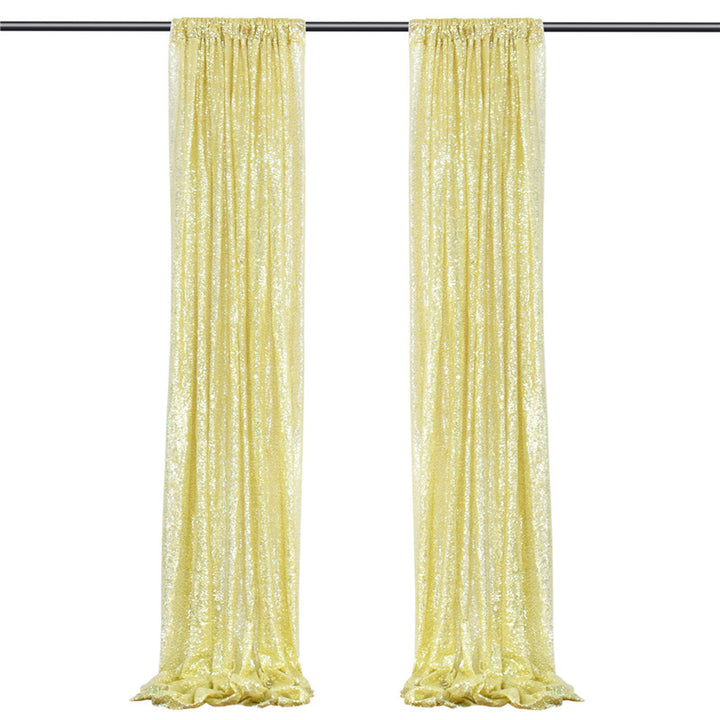 Simple Outdoor Wedding Decoration Sparkly Sequin Background Curtain, HCP31