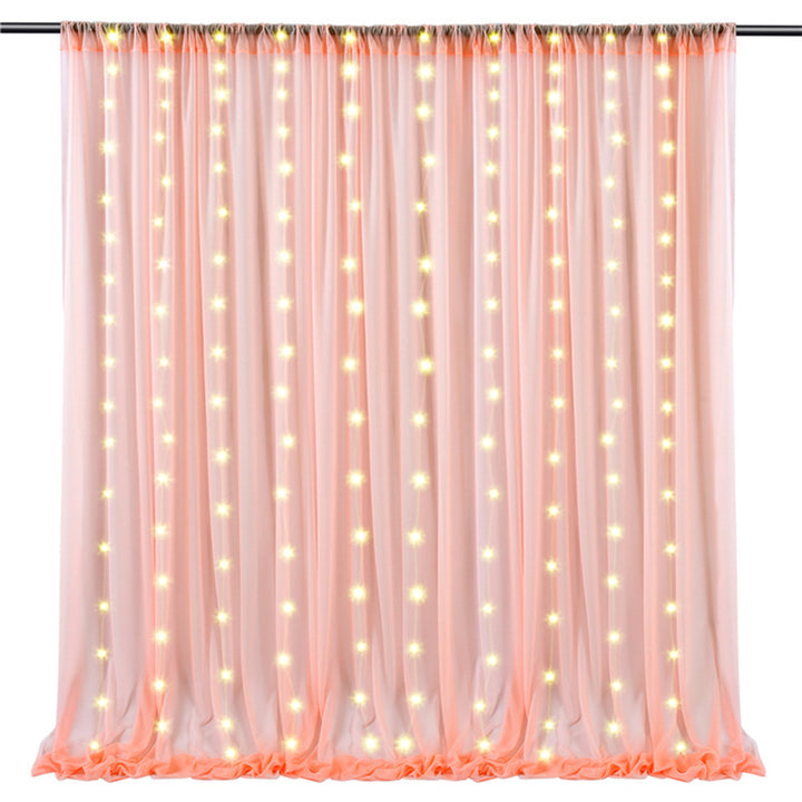 Luminous Outdoor Wedding Decoration Background Curtain With Light, HCP27L