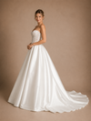 ChicSew Fancy Sweetheart Boning Sleeveless Lace Satin A-Line Maxi Wedding Dress