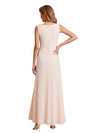 Elegant Sleeveless Jewel Chiffon A-Line Mother of The Bride Dresses