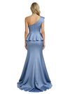 Modern One Shoulder Ruffles Floor-Length Mermaid Mother Of The Bride Dress