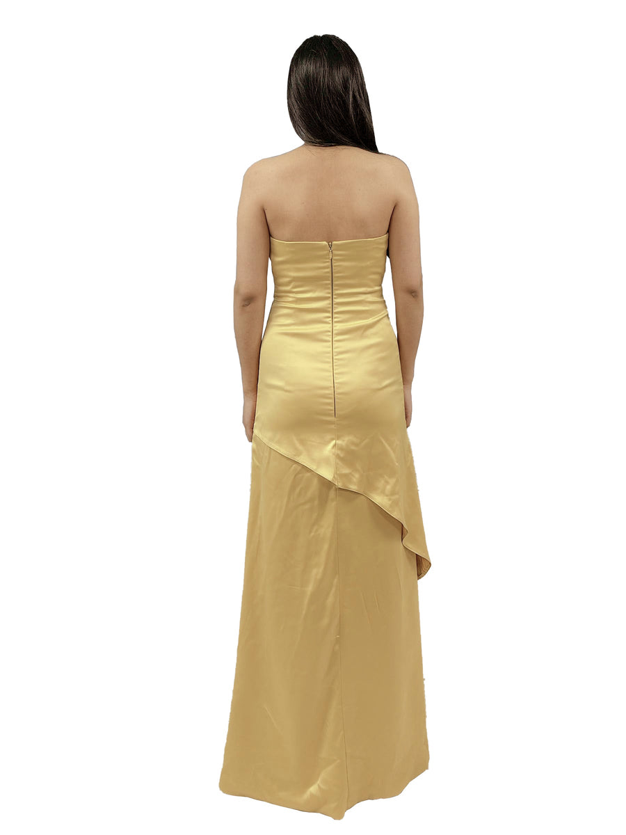 Sleek Satin Sweetheart Asymmetrical Boho Bridesmaid Dresses in stock
