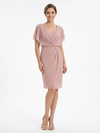 Summer Knee Length Mother of the Groom Dresses With Flutter Sleeve