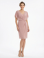 Summer Knee Length Mother of the Groom Dresses With Flutter Sleeve