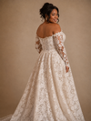 ChicSew Romantic Unique Sweetheart Long Sleeves Long A-Line Lace Wedding Dress