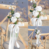 Western-style Outdoor Wedding Chair Back Flower Banquet Chair Decoration Flowers, CF17076