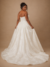 ChicSew Fancy Unique Sweetheart Floral Satin A-Line Floor-Length Wedding Dress With Boning