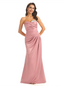 Elegant Sweetheart Lace Appliques Silky Satin Mermaid Long Formal Dresses