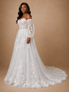 ChicSew Classy Elegant A-Line Sweetheart Lace Tulle Maxi Long Wedding Dress