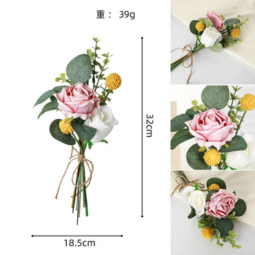 New Multi-functional Creative Simulation Flower Home Decoration Curtain Strap Flower Chair Back Flower, CF5740