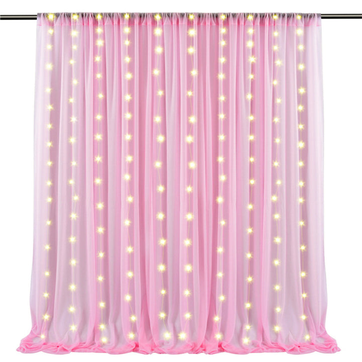 Luminous Outdoor Wedding Decoration Background Curtain With Light, HCP27L
