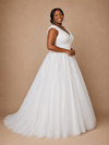 ChicSew Elegant V-Neck Lace Tulle A-Line Floor-Length Wedding Dress