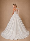 ChicSew Gorgeous Illusion Beading Satin Mermaid Wedding Dresses With Lace Appliques