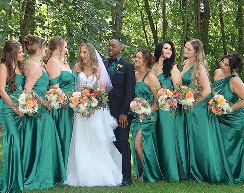 emerald bridesmaid dresses