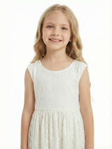 Sleeveless Princess Style Girls Formal Dress for Wedding Party