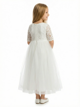Elegant Lace & Tulle Flower Girl Dress