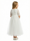 Elegant Lace & Tulle Flower Girl Dress