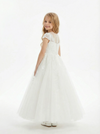 Dreamy White Tulle & Lace Flower Girl Dress