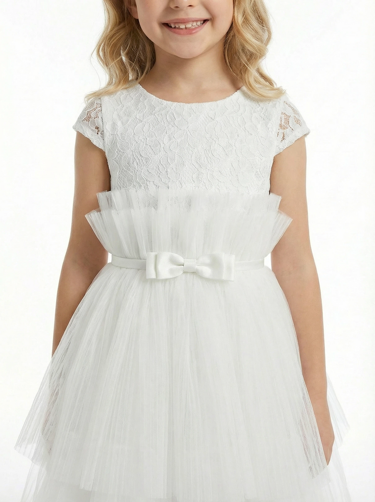 Spaghetti-Straps Princess Dress Flower Girl Dress Birthday Party Dresses