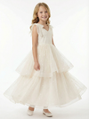 Spuffy Communion Dress For Wedding  Flowers Pageant Dress Evening Gowns