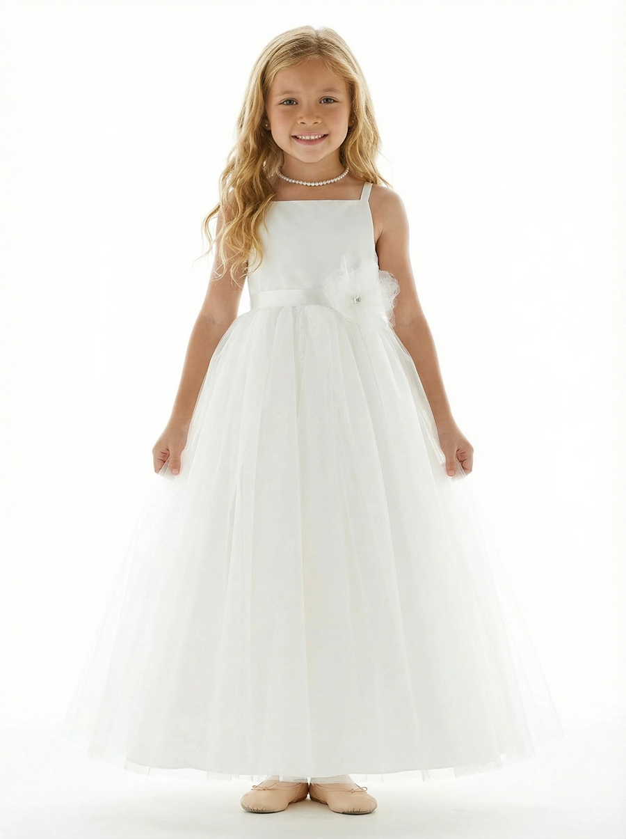 Knee-Length Dresse For Wedding  Flowers Pageant Dress Evening Gowns
