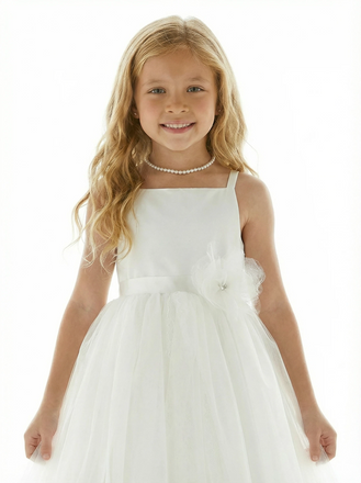 Knee-Length Dresse For Wedding  Flowers Pageant Dress Evening Gowns