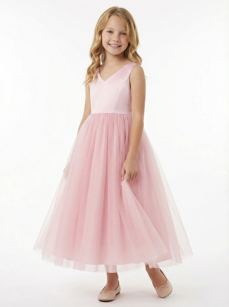 A Line Flower Dress Wedding  Flowers Pageant Dress Evening Gowns Birthday Party Dresses