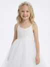 Spaghetti Straps Lace Tulle Princess Dress Flower Girl Dress Birthday Party Dresses