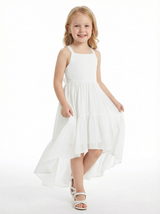 Strappy Backless Princess Dress Flower Girl Dress Toddler For Wedding Flowers Pageant Dress Birthday Party Dresses