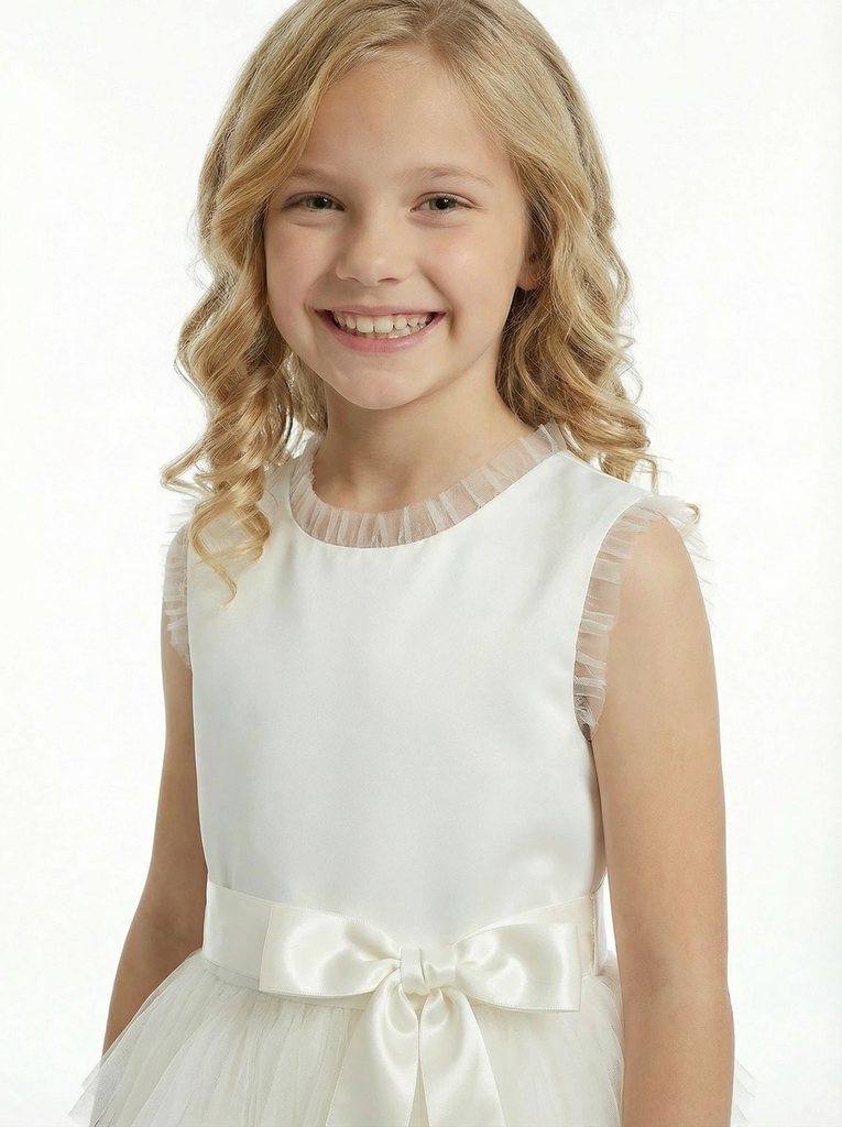 Tulle Flower Girl Dress Wedding Flowers Pageant Dress Evening Gowns Birthday Party