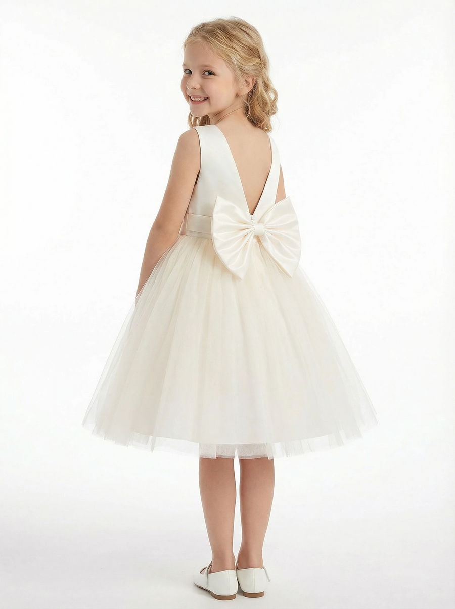 Wedding Flowers Pageant Dress Flower Princess Dress Evening Party Gowns Knee Length