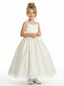 Spaghetti-Straps Wedding Flowers Pageant Dress Flower Princess Dress Princess Appliqued