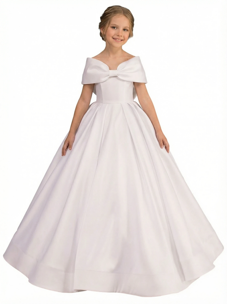 Toddler Bridesmaid Dresses for Children Wedding Flowers Dress Flower Princess Off Shoulder