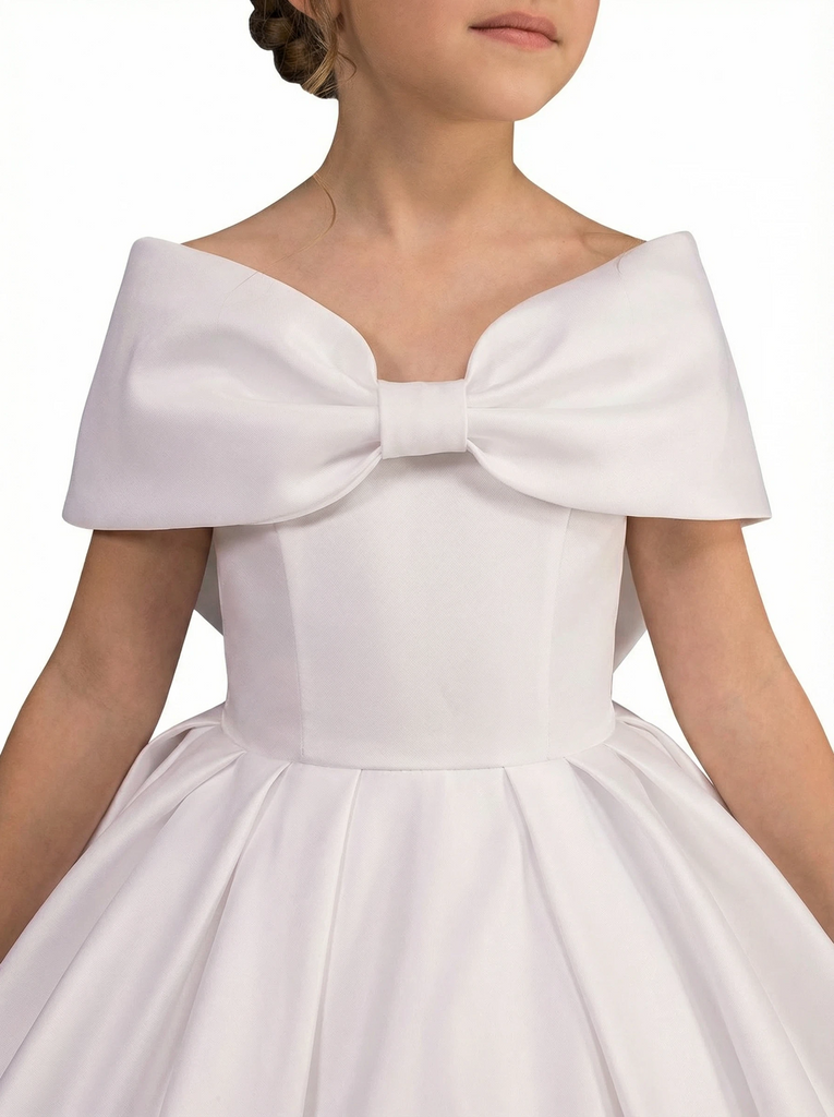 Toddler Bridesmaid Dresses for Children Wedding Flowers Dress Flower Princess Off Shoulder