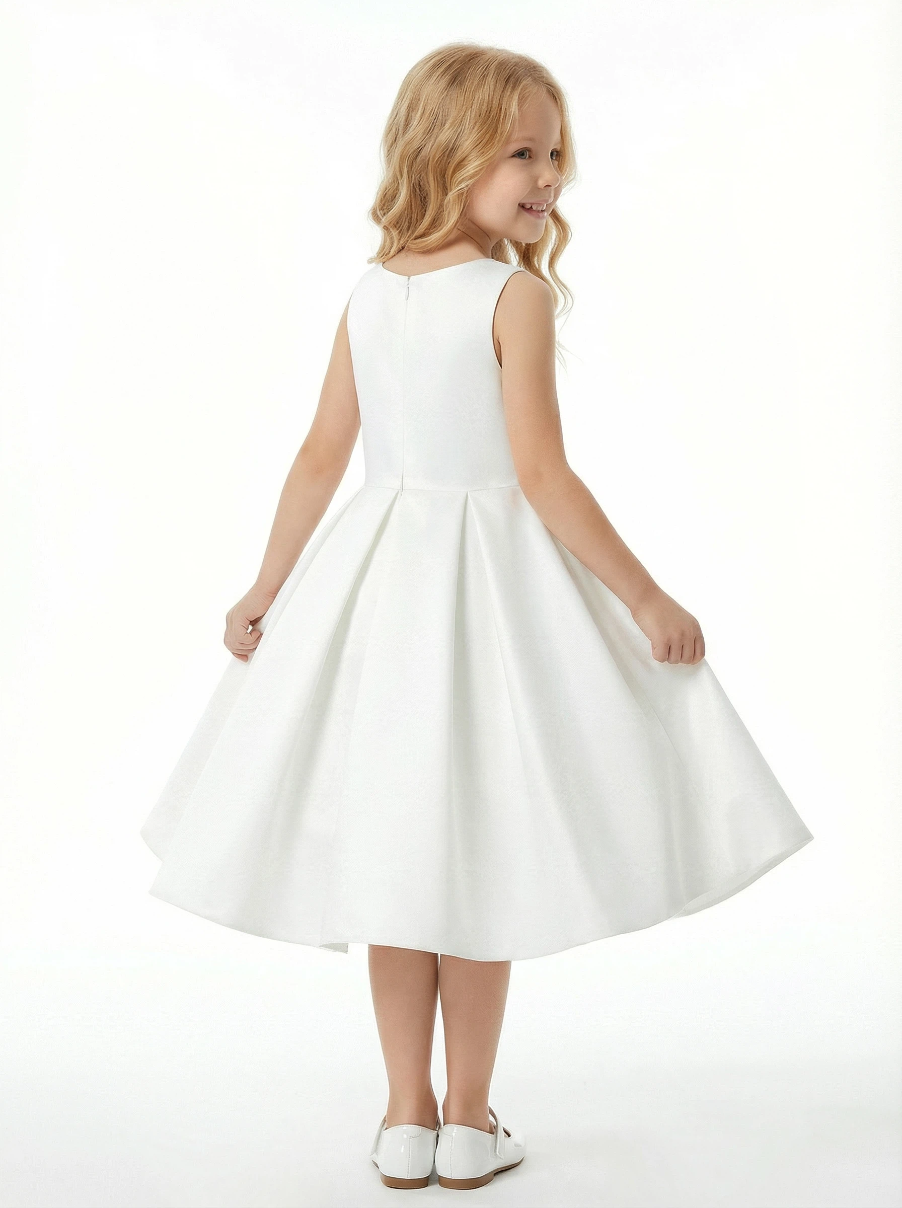 Wedding Flowers Gowns Pageant Dress Flower Princess Dress Princess Baby Girl Satin