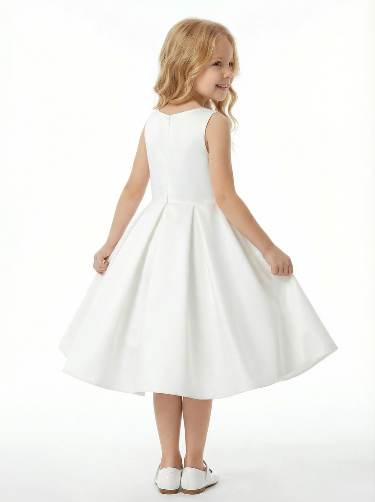 Wedding Flowers Gowns Pageant Dress Flower Princess Dress Princess Baby Girl Satin