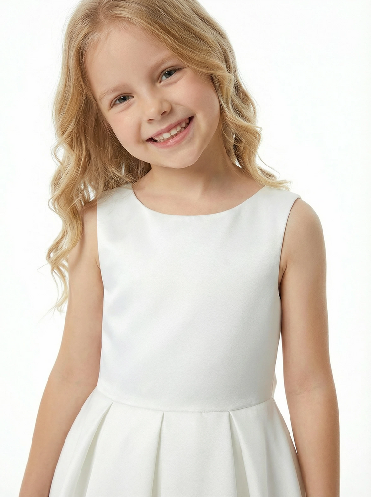 Wedding Flowers Gowns Pageant Dress Flower Princess Dress Princess Baby Girl Satin