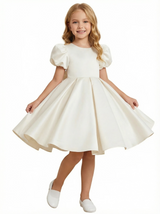 Wedding Flowers Girl Gowns Knee Length Pageant Dress Flower Toddler Bridesmaid Princess Dress