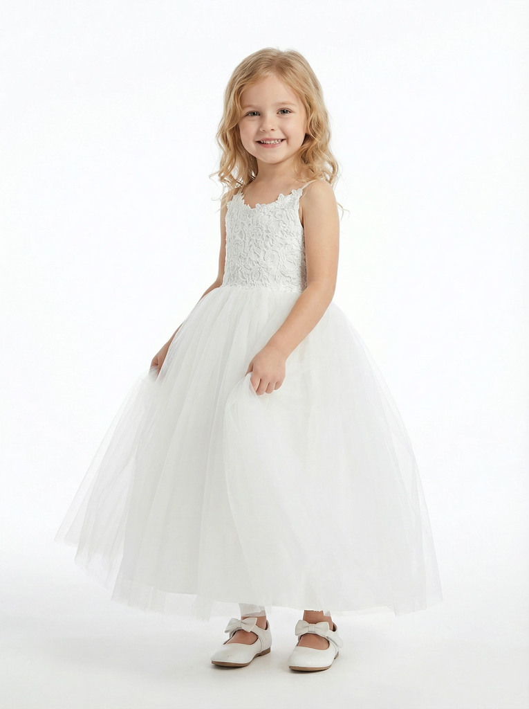 Childrens Communion Dress Pageant Dress Flower Princess Dresses Wedding Flower Girl Gowns