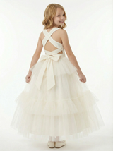 Little Flowers Communion wear Wedding Flowers Girl Gowns Princess Gowns Lace Up