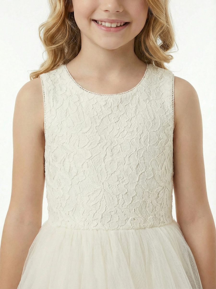 Little Flowers Communion wear Wedding Flowers Girl Gowns Princess Gowns Lace Up